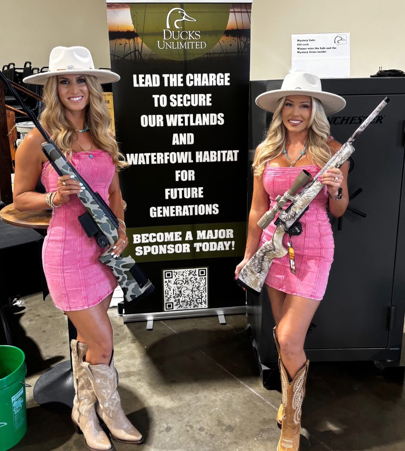 The HPPI Agency, Inc. raffle sales representatives at a Ducks Unlimited fundraising event